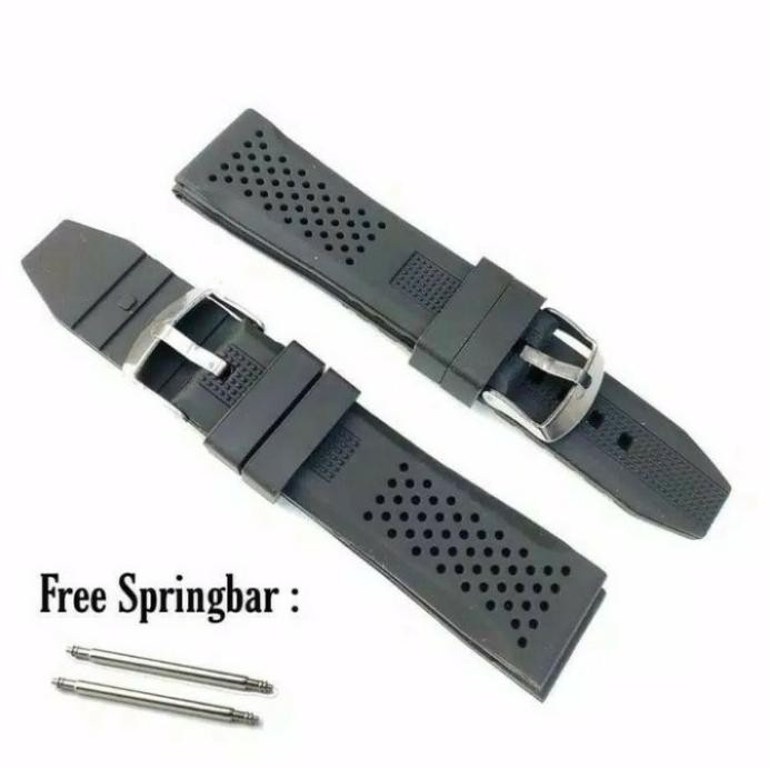 STRAP TALI RUBBER JAM TANGAN SWISS ARMY 22MM TALI JAM KARET SWISS ARMY