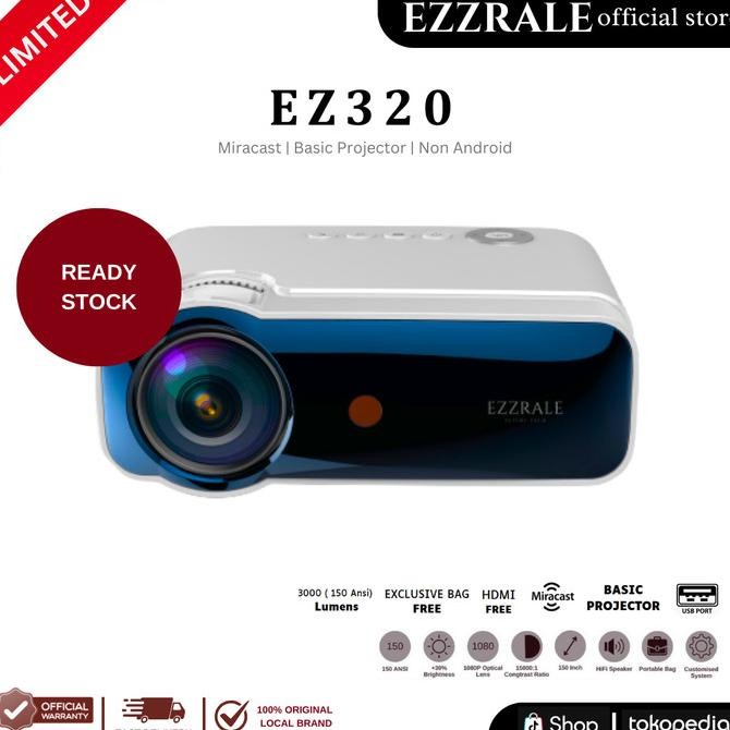 ezzrale ez320 mini led projector (150 ansi) 