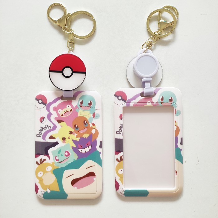 

Sale Name Tag Id Card Badge Reel Holder / Gantungan Wadah Kartu Pokemon Go