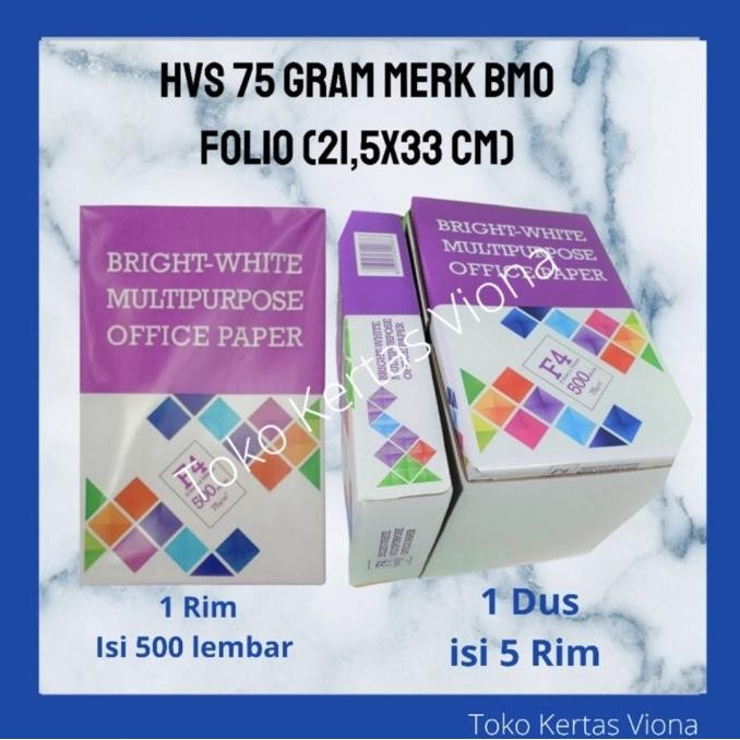 

Terbaru Kertas HVS 75 folio BMO