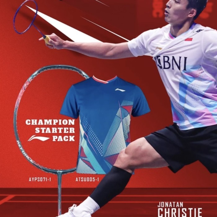 Jersey Badminton ATSU805 Blue Original