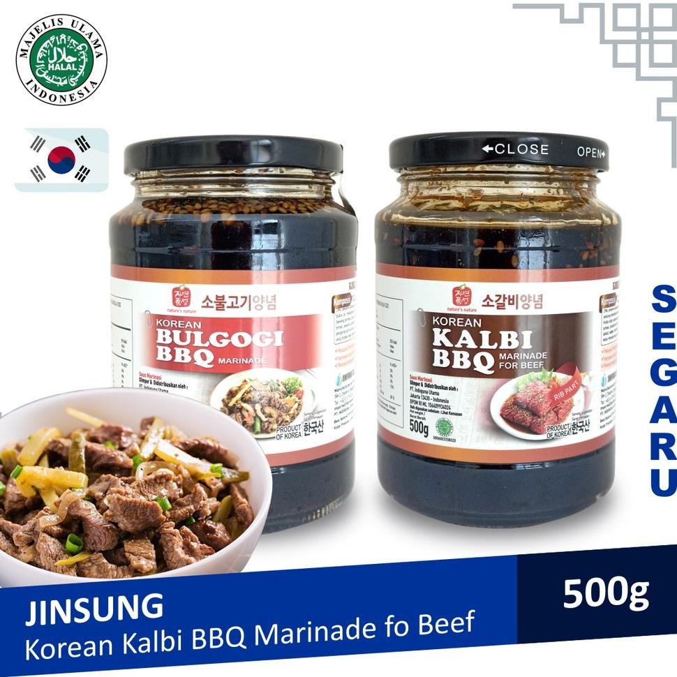 

Jinsung Korean Bbq Kalbi Buogi Marinasi Sauce Halal 500 Gram