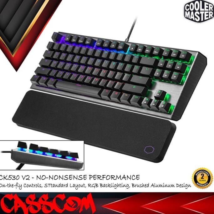 TERLARIS - Cooler Master CK530 V2 TKL RGB Mehcanical Keyboard Gaming CK-530