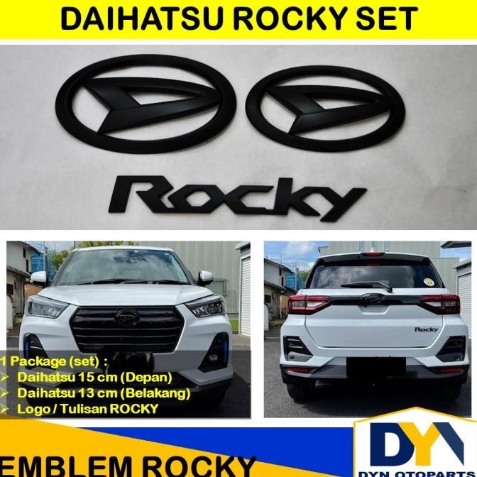 DYN120- DAIHATSU ROCKY SET LOGO EMBLEM MOBIL DAIHATSU 15CM 13CM