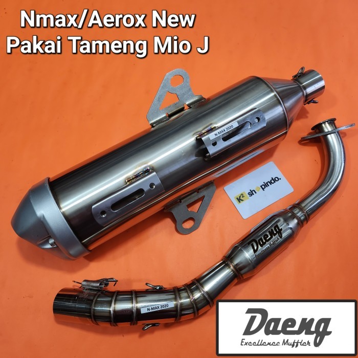 Knalpot Nmax New 2020 keatas Aerox New Daeng Tsukigi full stainless DV