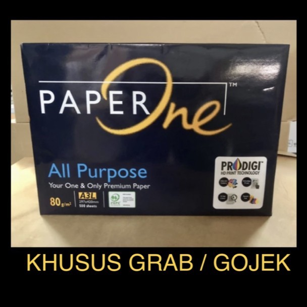 

Hvs putih A3 80 gsm Paper One, KHUSUS GRAB / GOJEK