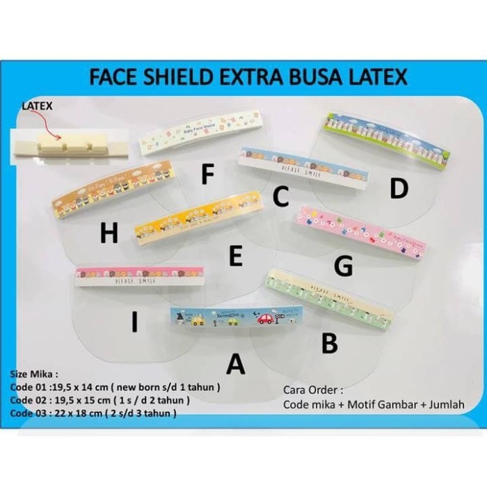 PROMO Face Shield Baby / APD Covid 19 Termurah