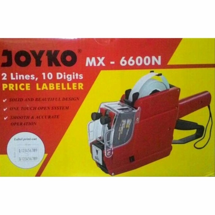 

Price Labeler Joyko MX 6600N- Alat Label Harga 2 baris (10 Digit)