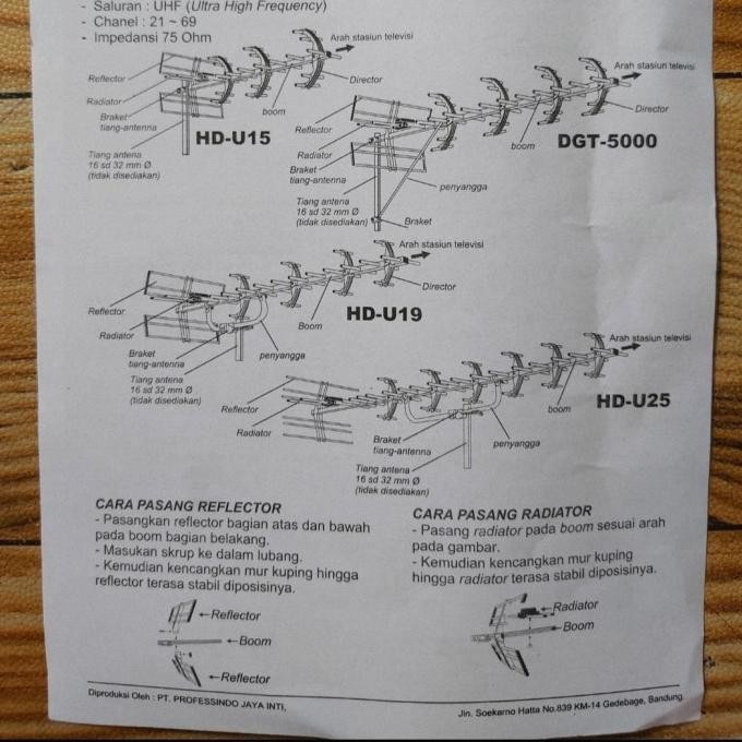 Antena Tv Outdoor Pf Digital Hdu 25 Hd 25 Analog Led Lcd Ful Alumunium Original Dan Terpercaya