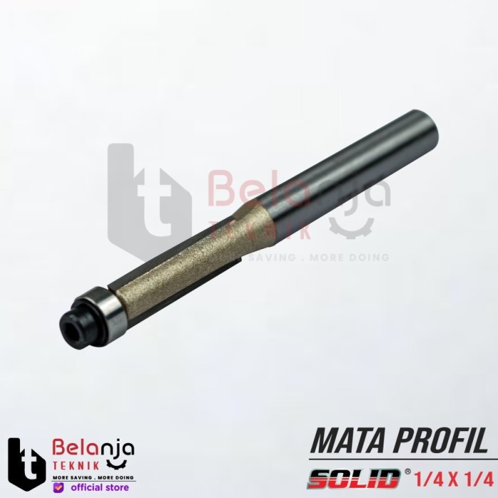 Solid Mata Profil Straight Bit 1/4 X 1/4 MM Pisau Router Bits Lurus