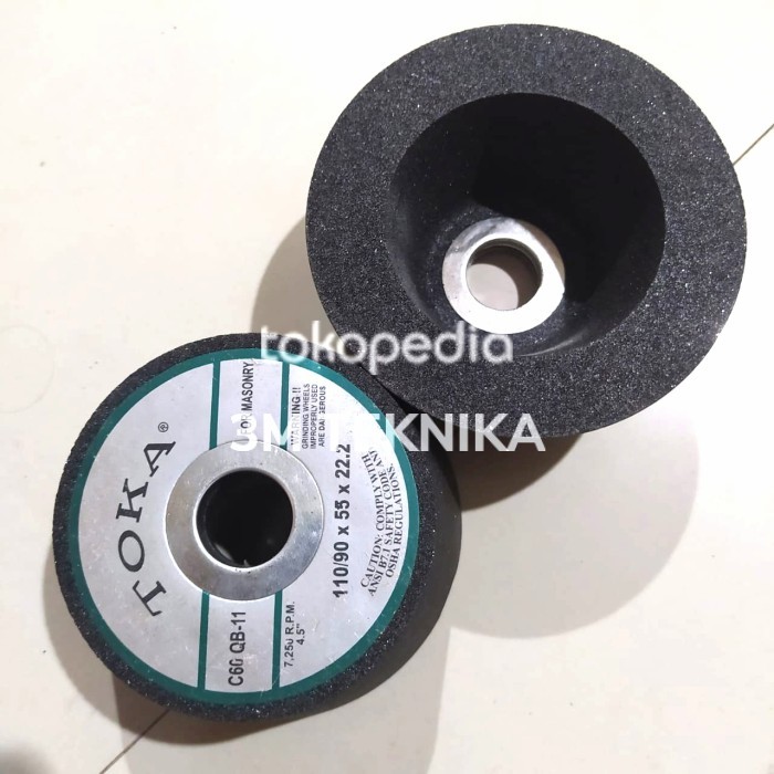 Batu Gerinda Mangkok Duduk 4.5 Inch Mata Grinda 110 / 90 Toka (3M)