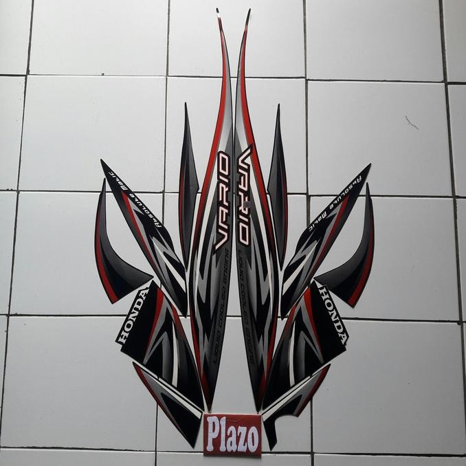 Terlaris Stiker Striping Body Motor Vario 2013 Hitam