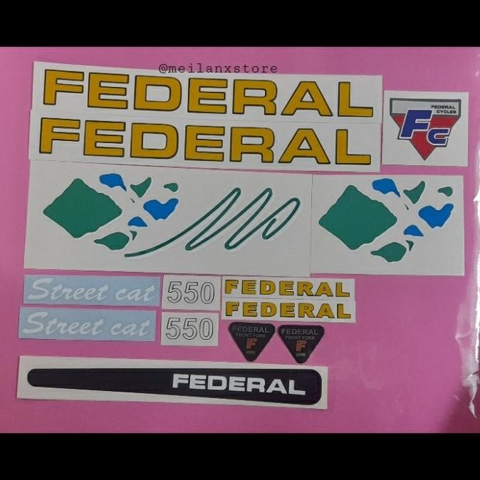 Terlaris Stiker Sepeda Federal Street Cat 550