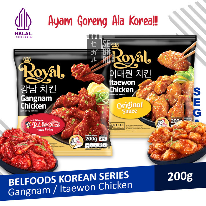 

Belfoods Royal Korean Series Gangnam Chicken / Itaewon Chicken 200Gr