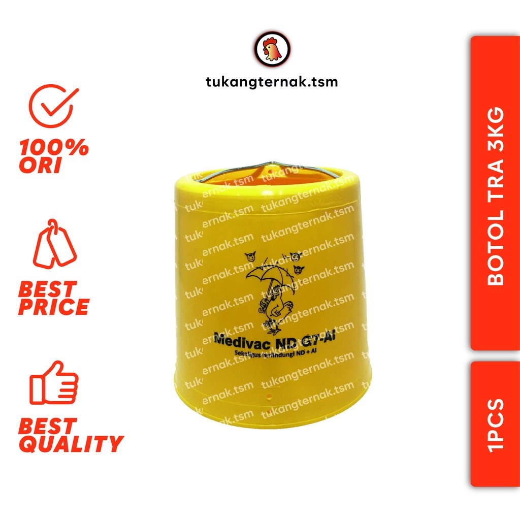 BOTOL TEMPAT PAKAN AYAM 3KG