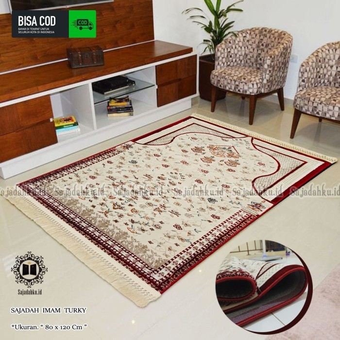 TERBARU Sajadah Turki Karpet Carpet Tebal Sejadah Imam Premium Halus
