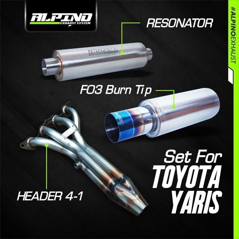 Knalpot Mobil Toyota Yaris Fullset Original Alpino