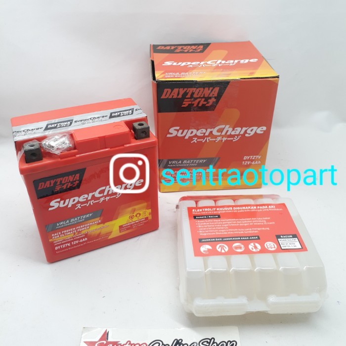 Ready aki accu semi kering super charge nmax aerox 155 DYTZ7V daytona
