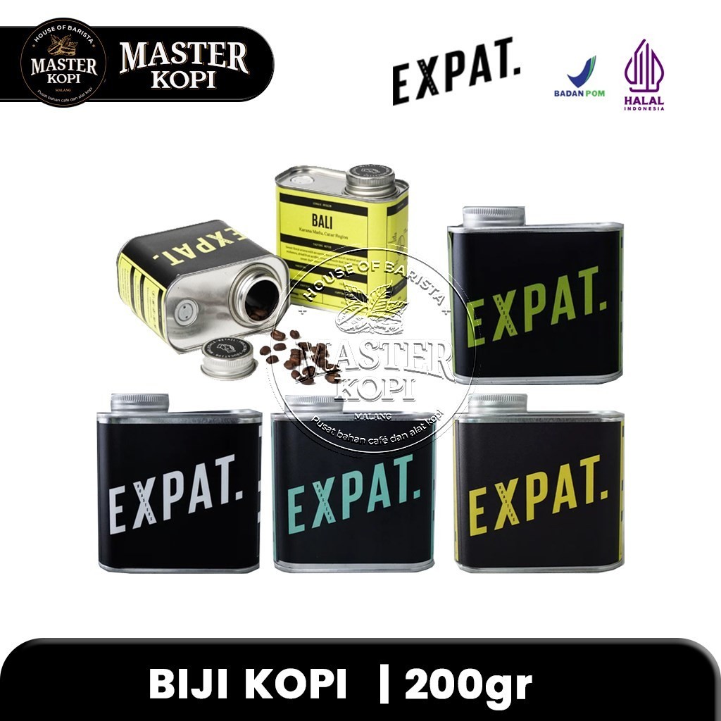 

Biji Kopi Arabika Expat Roasters Coffee Beans Bali Kintamani / Habitat / Nomad / Patria/Decaf - 1pcs