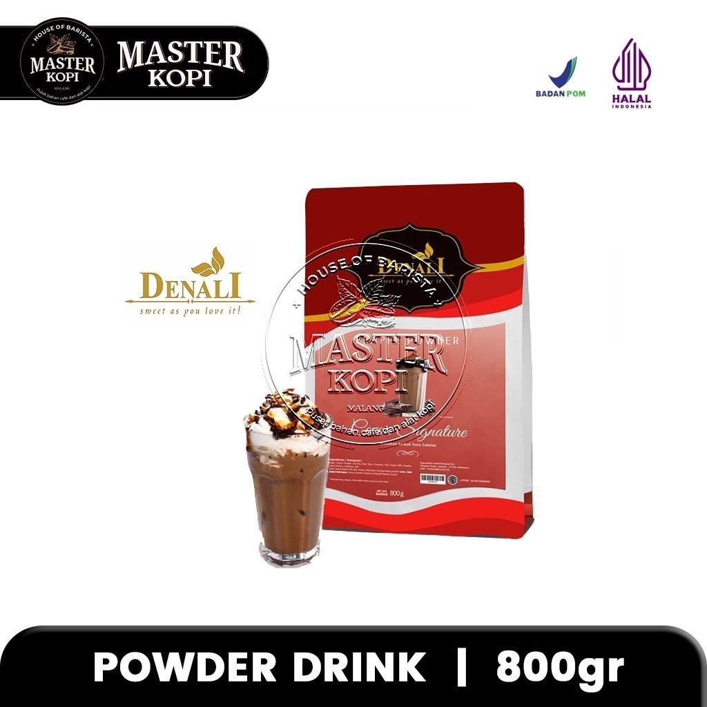 

Denali Powder Cocoa Signature DENALI Frappe Powder Minuman Bubuk 800gr