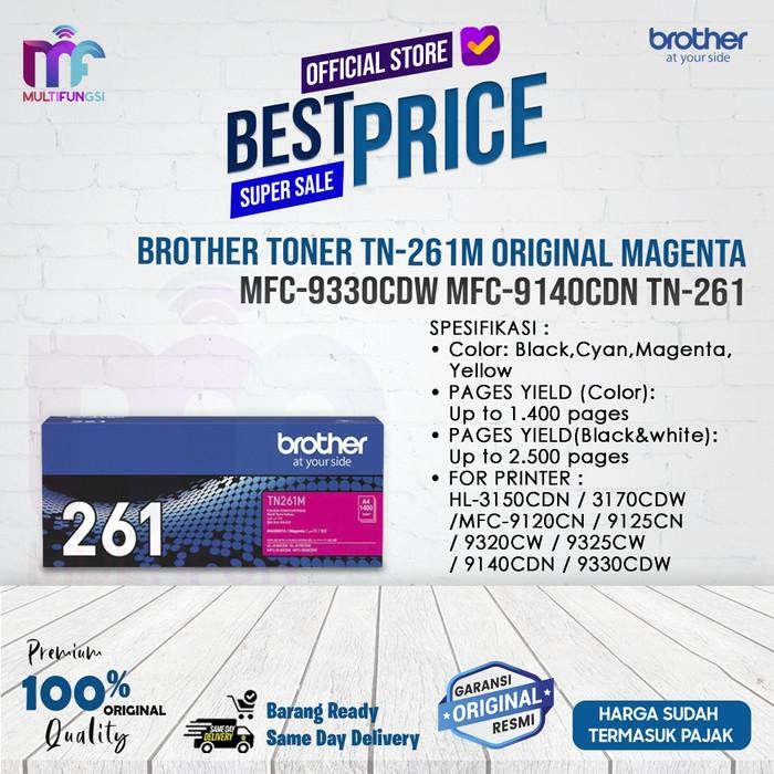 Brother Toner Tn-261M Original Magenta / Hl-3150Cdn Hl-3170Cdw Tn-261