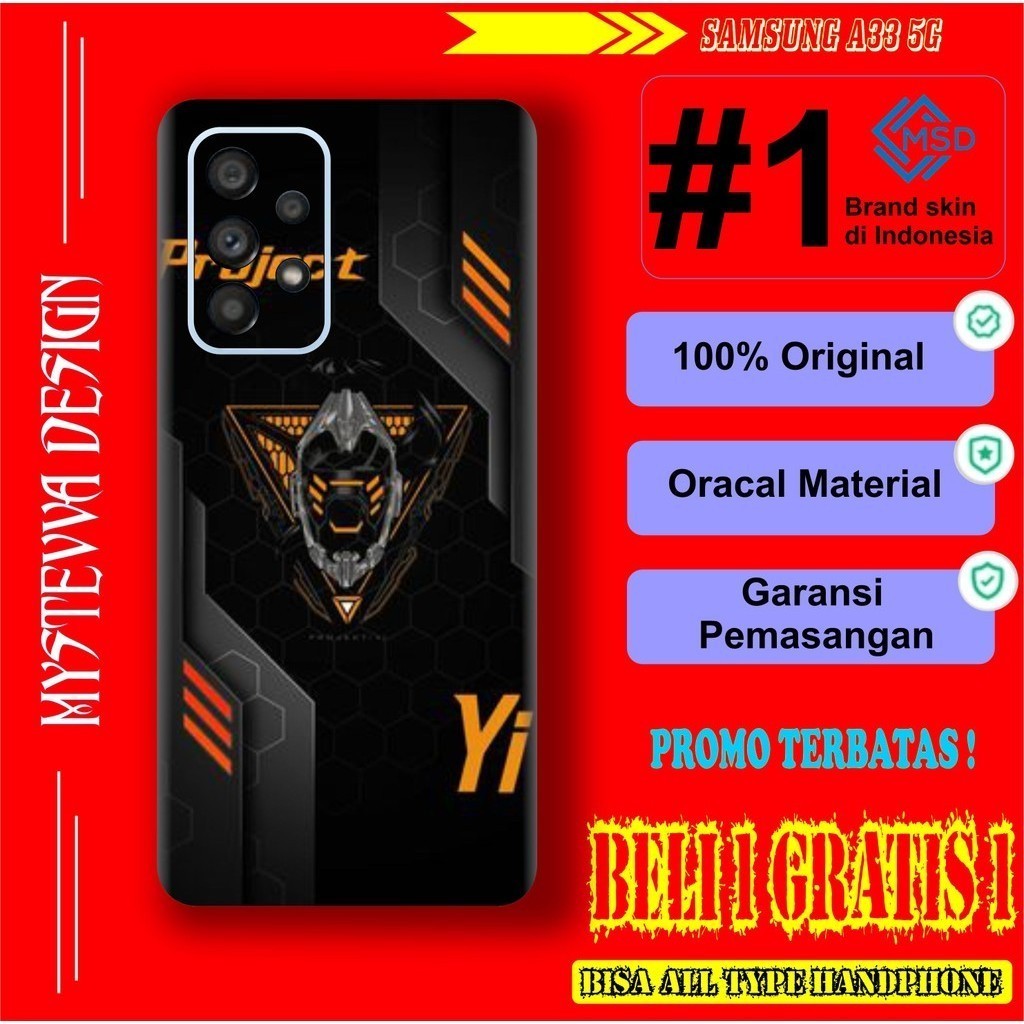 

*Fullbody* Samsung A33 5g Project Garskin Case/Stiker Premium Custom COD