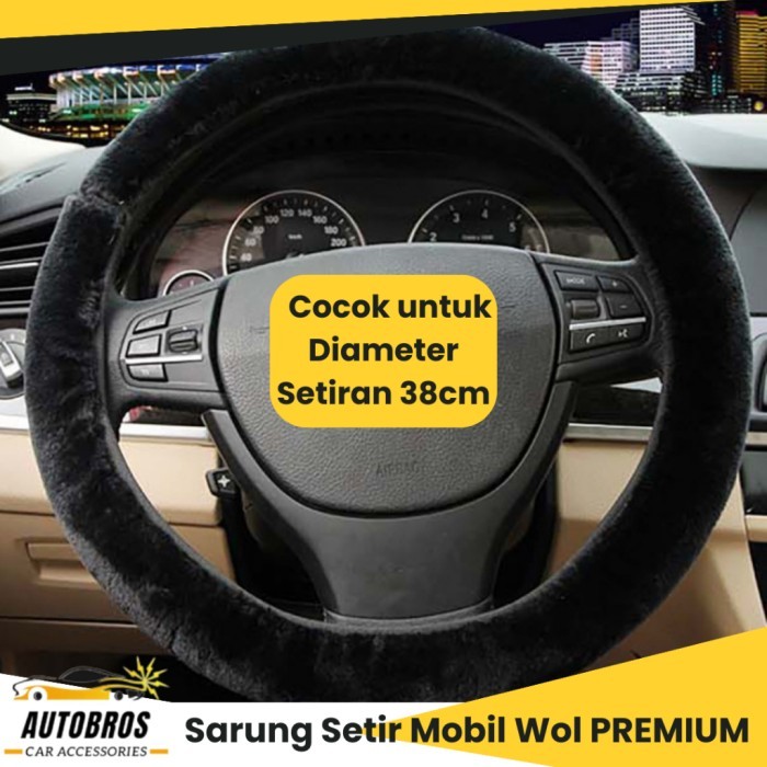 SARUNG COVER SETIR SETIRAN MOBIL WOL PREMIUM UNIVERSAL DIAMETER 38CM