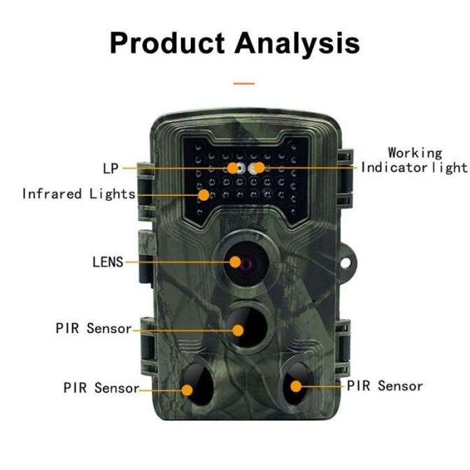 TERSEDIA FULL HD TRAIL CAMERA KAMERA CAMERA PENGINTAI TRAIL HEWAN LIAR KAMERA OBSERVASI HUNTING CAME