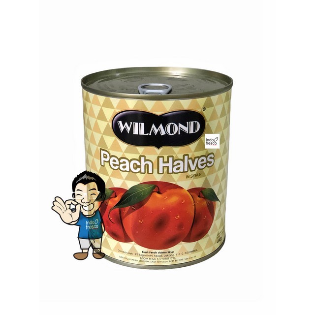 

Ina - Wilmond Peach Halves In Syrup Canned- Buah Persik Kaleng 825G