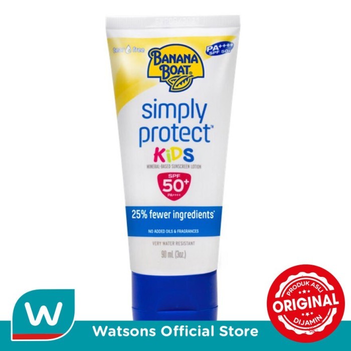 Banana Boat Simply Protect Kids Mineral-Based Sunscreen Lotion SPF