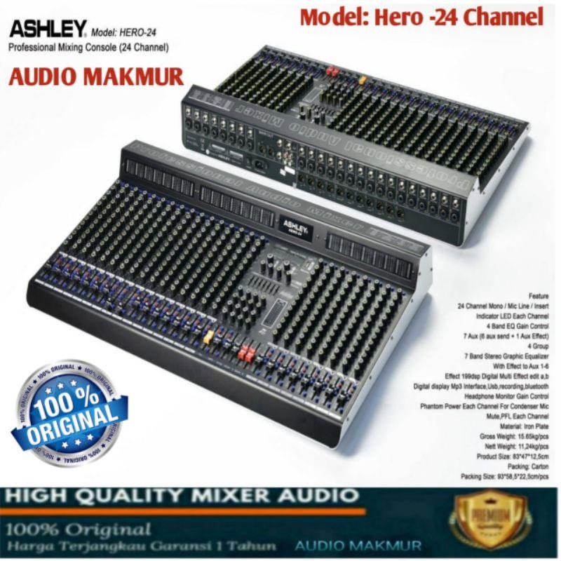 Mixer Ashley Hero-24 Hero 24 Channel Original