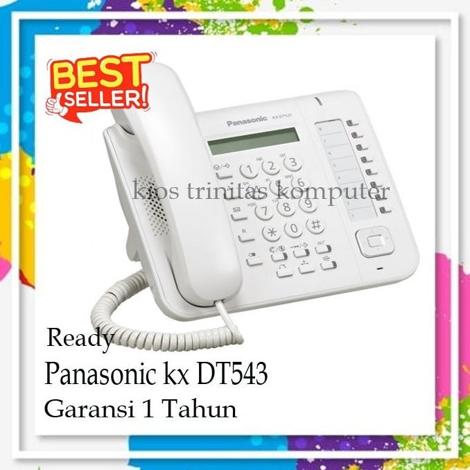 Telepon Digital Panasonic KX-DT543 Telepon Master/Key KX-DT 543 Putih