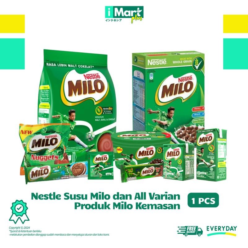 

Milo Sachet Nestle 10 Renteng 22gr/Sachet BPOM Certified - Chocolate Autentik - Cokelat