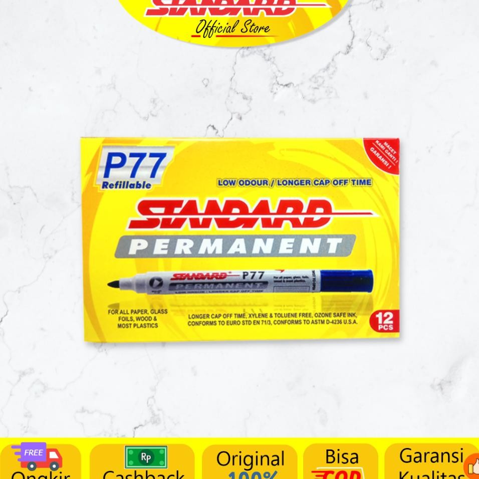 

Standard - P77 Permanent Marker / Lusin ( Spidol Yang Tidak Bisa Dihapus )