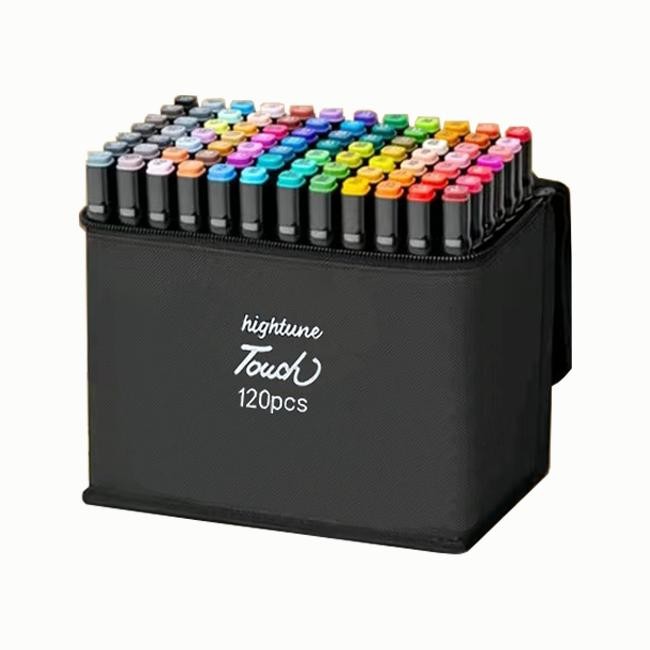 

Hightune Spidol Sketsa Spidol Umum 24/60/80/100/120 Warna Spidol Brush Animation Markers