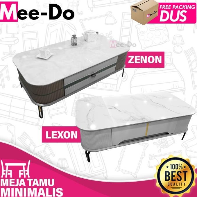 Meja Tamu Coffee Table Marmer Granit Minimalis