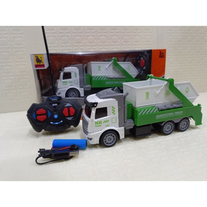 Mobil Rc Remot Control Truck Sampah Garage City Truck 0803-3