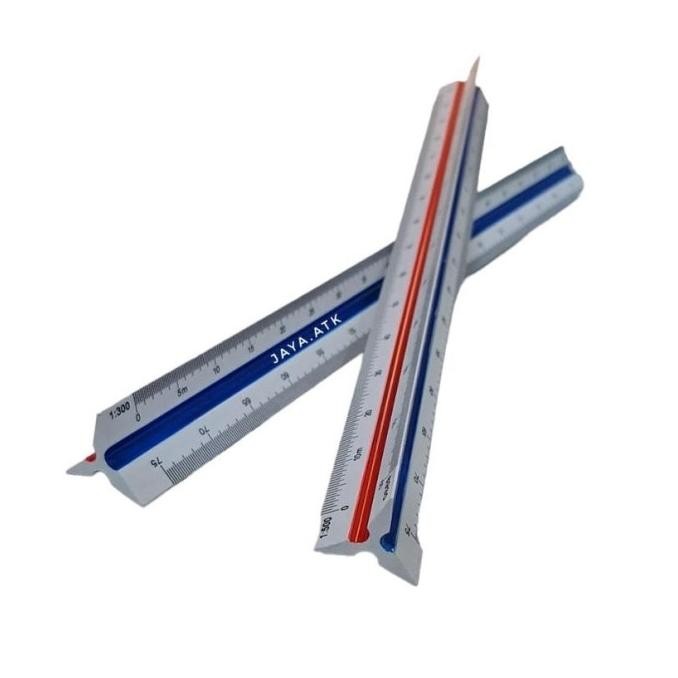 

PENGGARIS MISTAR SEGITIGA SKALA METRIK 30 CM DELI 8930 ARSITEK INSINYUR TRIANGLE SCALE PLASTIK TPA