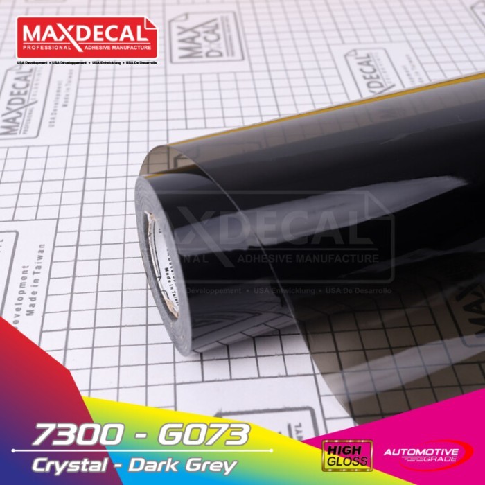 

MAXDECAL 7300 - G073 Crystal Dark Grey Skotlet Sticker [ROLL]
