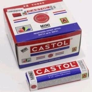 

New Arrival (1Lusin) Lem Castol Mini Contact Adhesive Tube 14Cc Asli