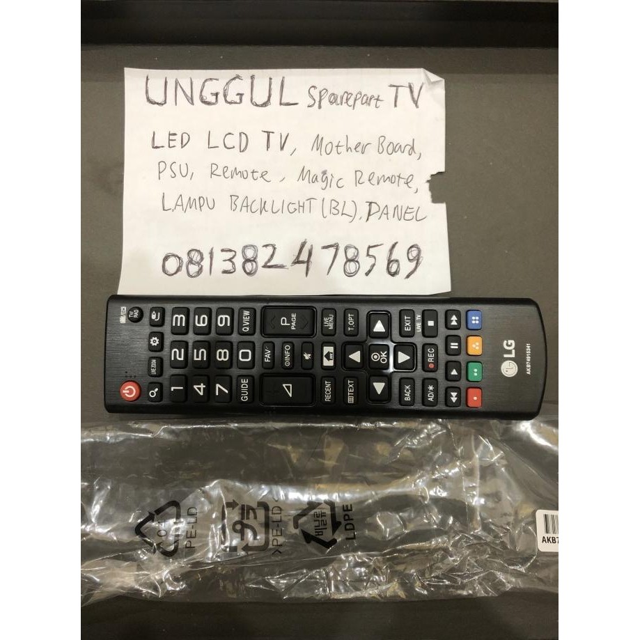 Remote TV LG UNIVERSAL ORI - Remote LG Original - Remot TV ORIGINAL