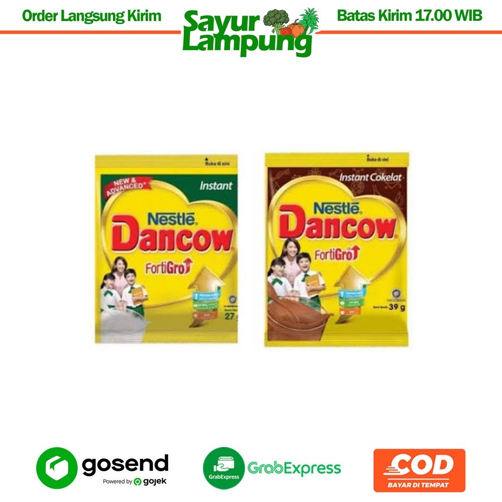 

Dancow Susu Bubuk 27 Gr 1 Pcs - Sayur Lampung