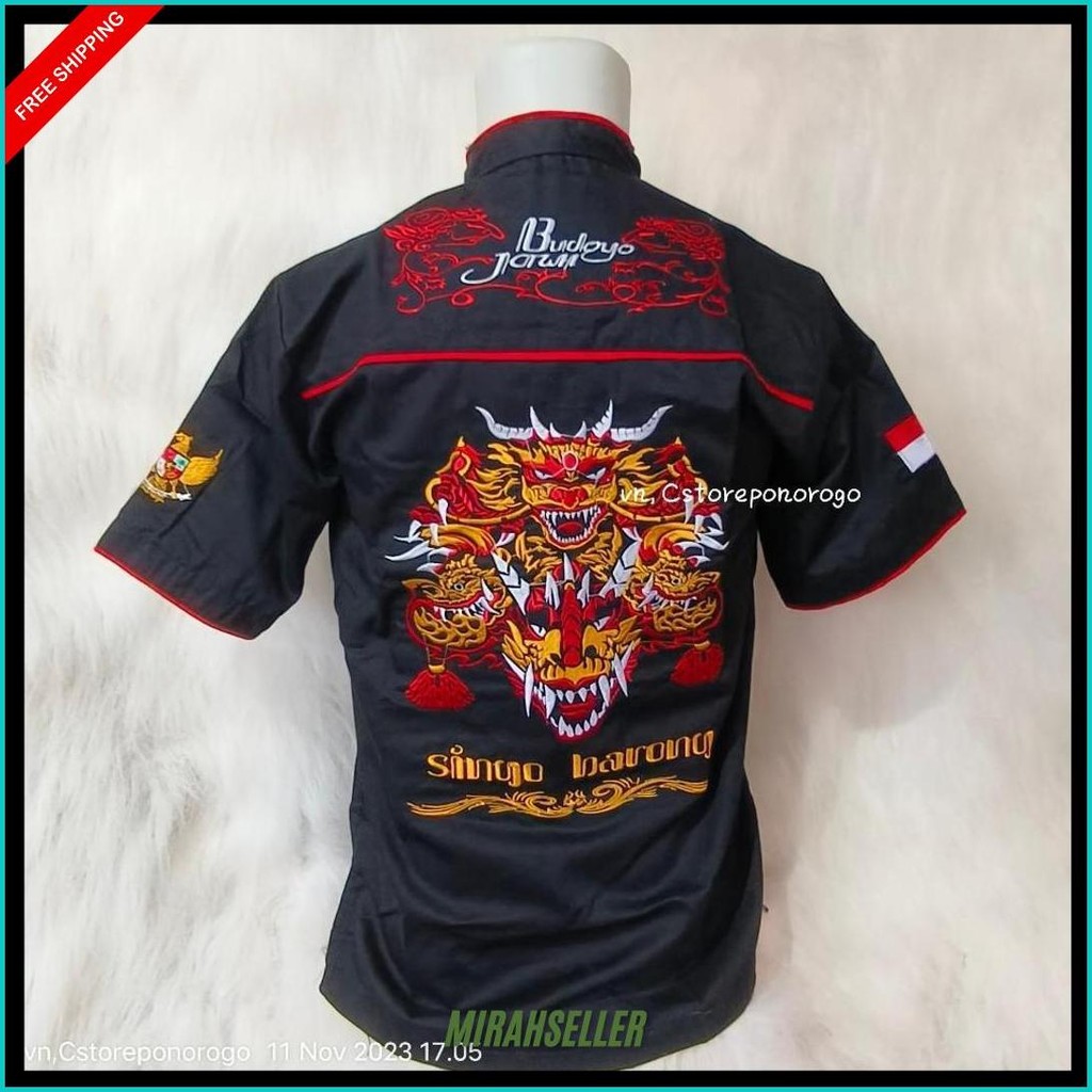 Baju Barongan Bordir Devil Dewasa Kancing Cina Termurah Se Shopee / Barongan Devil / Baju Barongan /