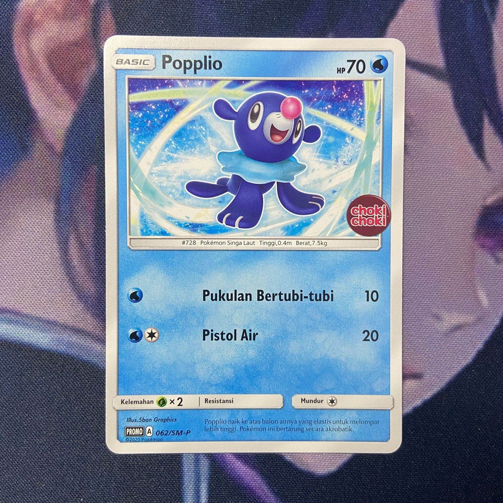 pokemon (ID) popplio choki choki - PROMO 062/SM-P - NO FOIL
