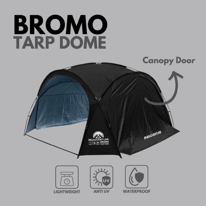 Tenda Camping BIGADVENTURE Bromo Tarp Dome Tent Canopy Door Tenda Outer Door Pintu Tenda Besar
