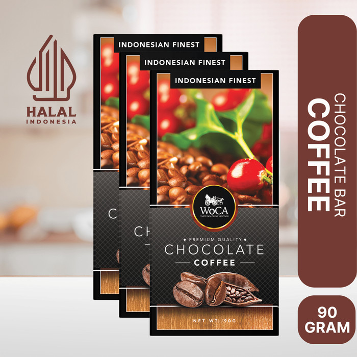 

WoCA Premium Chocolate Bar - Cokelat Batang Rasa Kopi - 90 gram