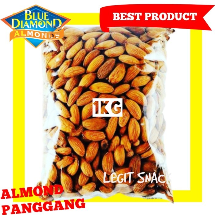 

1KG KACANG ALMOND PANGGANG KUPAS BLUE DIAMOND OVEN ALMOND ROASTED 1 KG