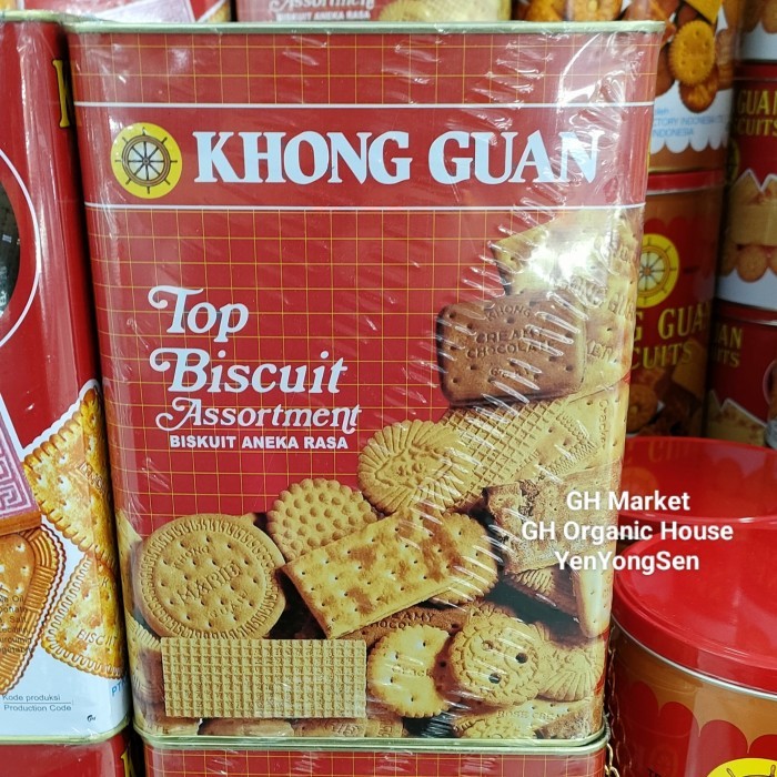 

Biskuit Khong Guan 1600gr Top Biscuit Assortment Kaleng Segi KhongGuan