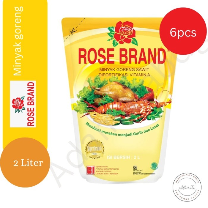 Adamata - Minyak Goreng Rose Brand 2 Liter (1 Dus )