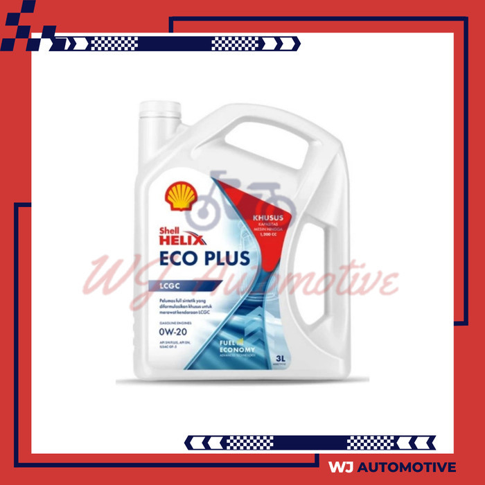 Shell Eco Plus LCGC 0W20 3 Liter Oli Mobil Shell Eco 0W 20 3Liter